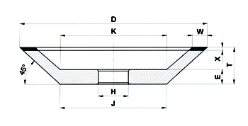 11 - D - W/X - 45° FEPA 12V2